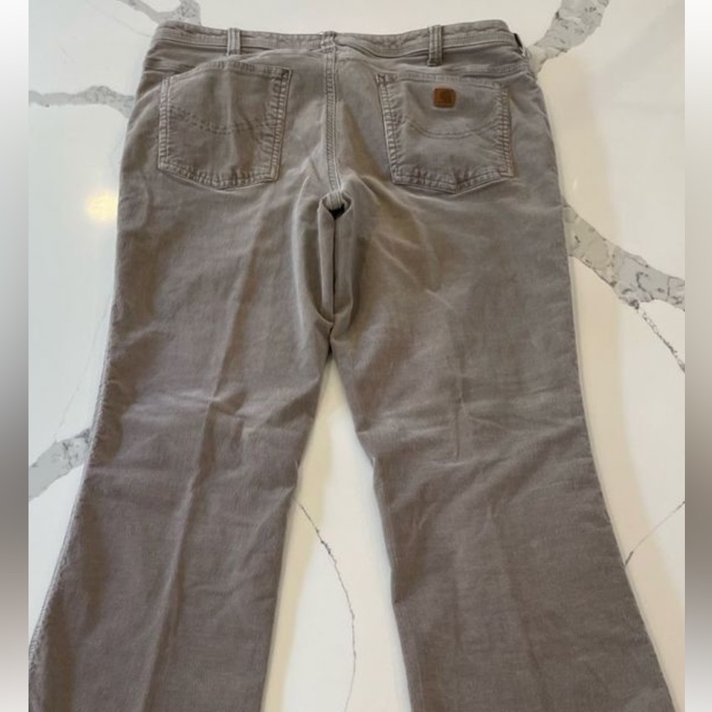 Carhartt Corduroy Tan Bootcut Women’s Pants Sz 14